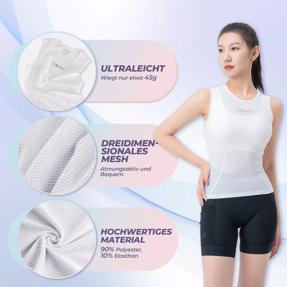 ROCKBROS TVI kerékpáros mez női ujjatlan alsóing kerékpáros funkcionális ing mellény