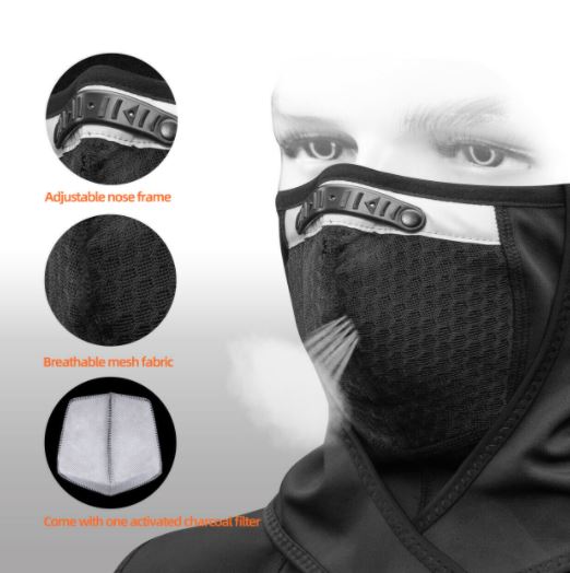 ROCKBROS Balaclava Winter Mask Polár Símaszk Szélálló Motorkerékpár kerékpározás
