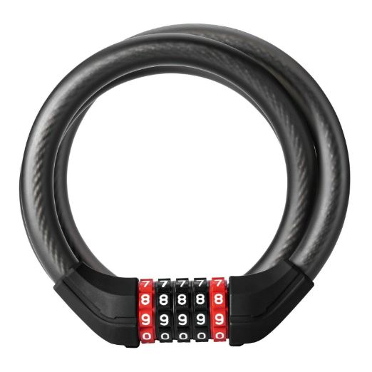 ROCKBROS Kerékpárzár 120cm/180cm kábelzár 5 részes kombinált zár acél