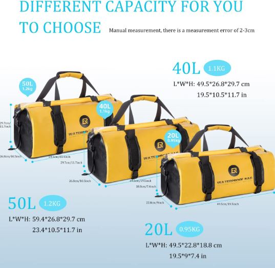 ROCKBROS motoros táska vízálló nyeregtáska 20L/40L csomagtartó táska PVC