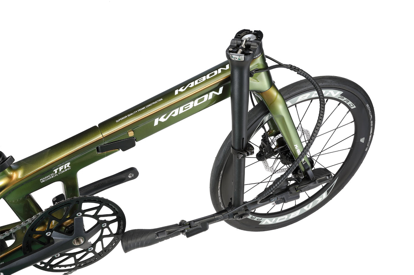KABON City összecsukható kerékpár Carbon Shimano Altus 9S 20 hüvelykes
