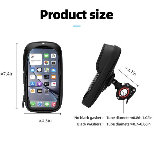 ROCKBROS Mobil táska kerékpár váz táska mobiltelefon tartó kormánytáska 6,2 hüvelykes mobiltelefon motorkerékpárhoz