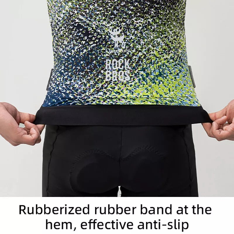 ROCKBROS férfi kerékpáros mez rövid ujjú ing kerékpáros ruházat S-4XL