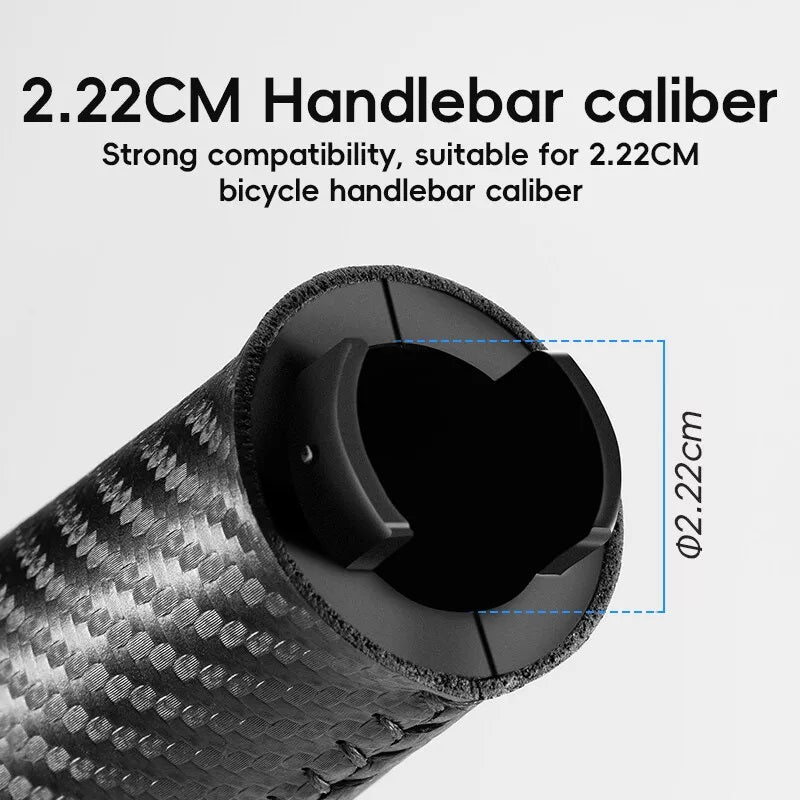ROCKBROS kerékpár fogantyúk szénmintás kerékpár kormányrúd markolat kettős zár 22,2 mm