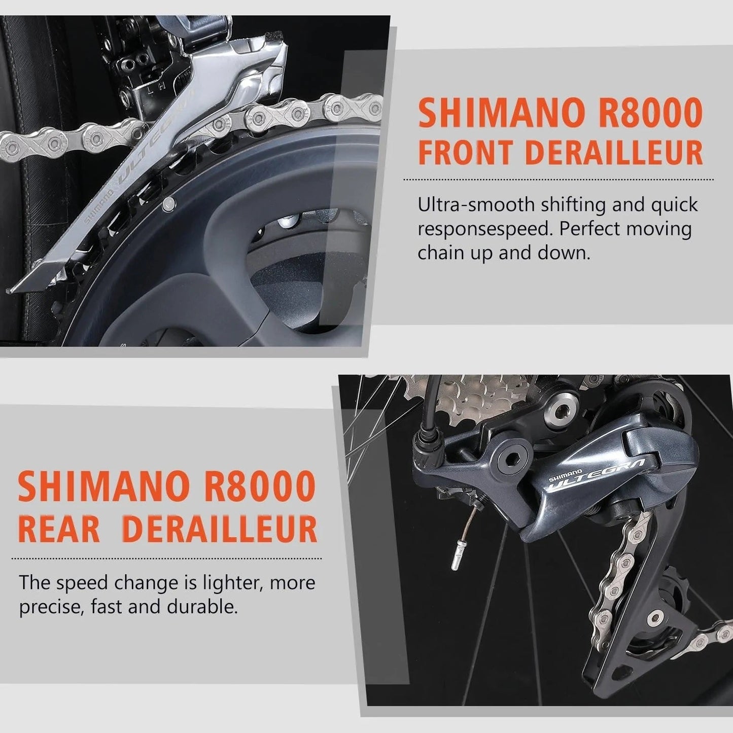 RINOS karbon országúti kerékpár 700C Shimano Ultegra R8000 22 sebességes Odin5.0