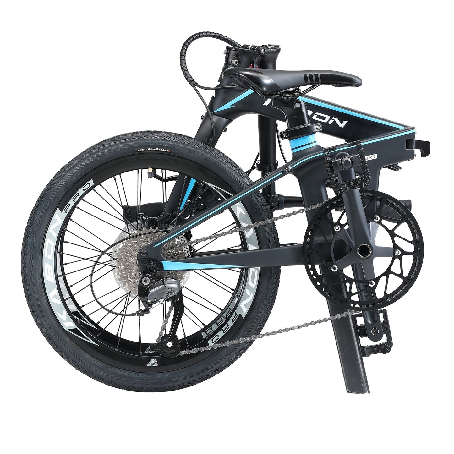 KABON City összecsukható kerékpár Carbon Shimano Altus 9S 20 hüvelykes