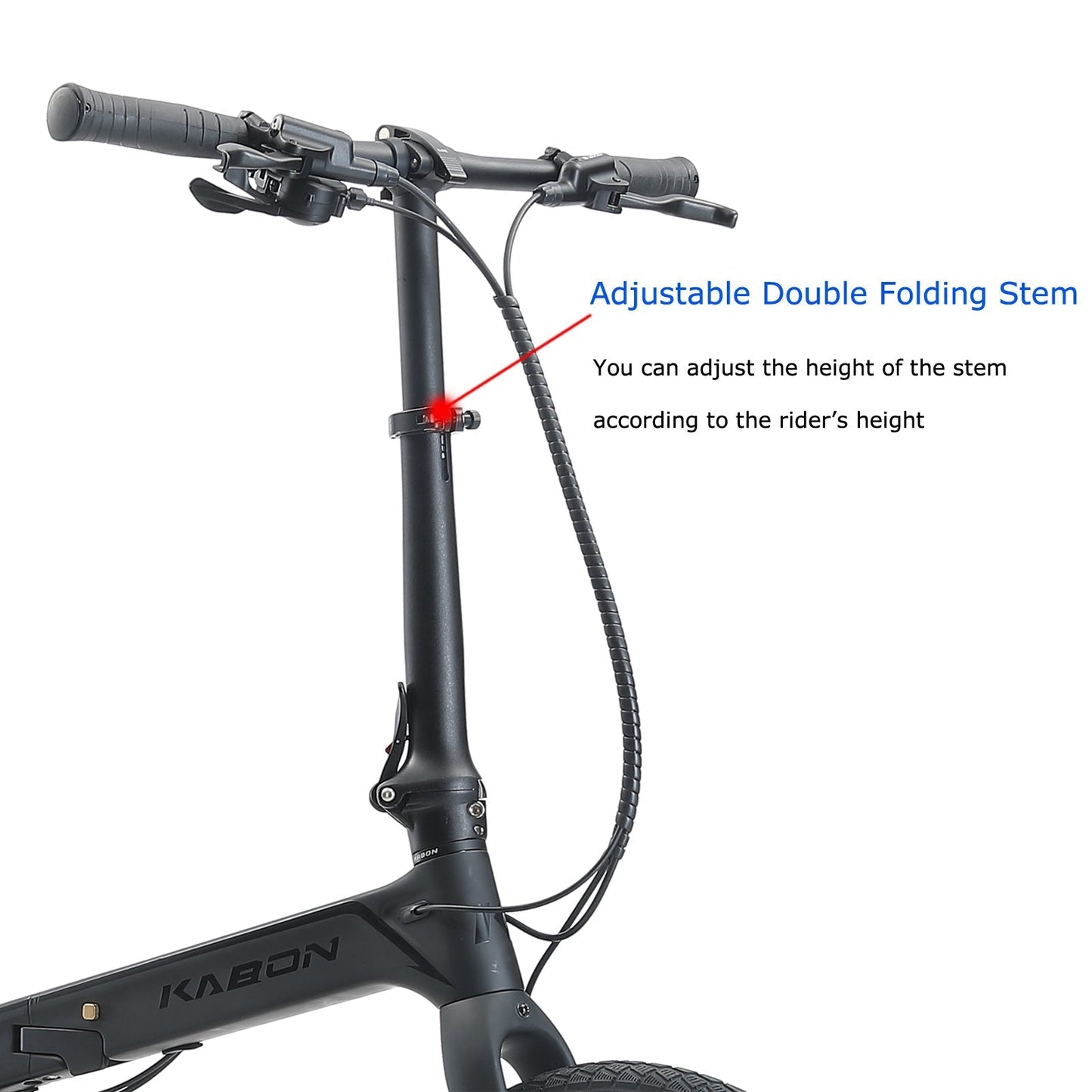 KABON City összecsukható kerékpár Carbon Shimano Altus 9S 20 hüvelykes