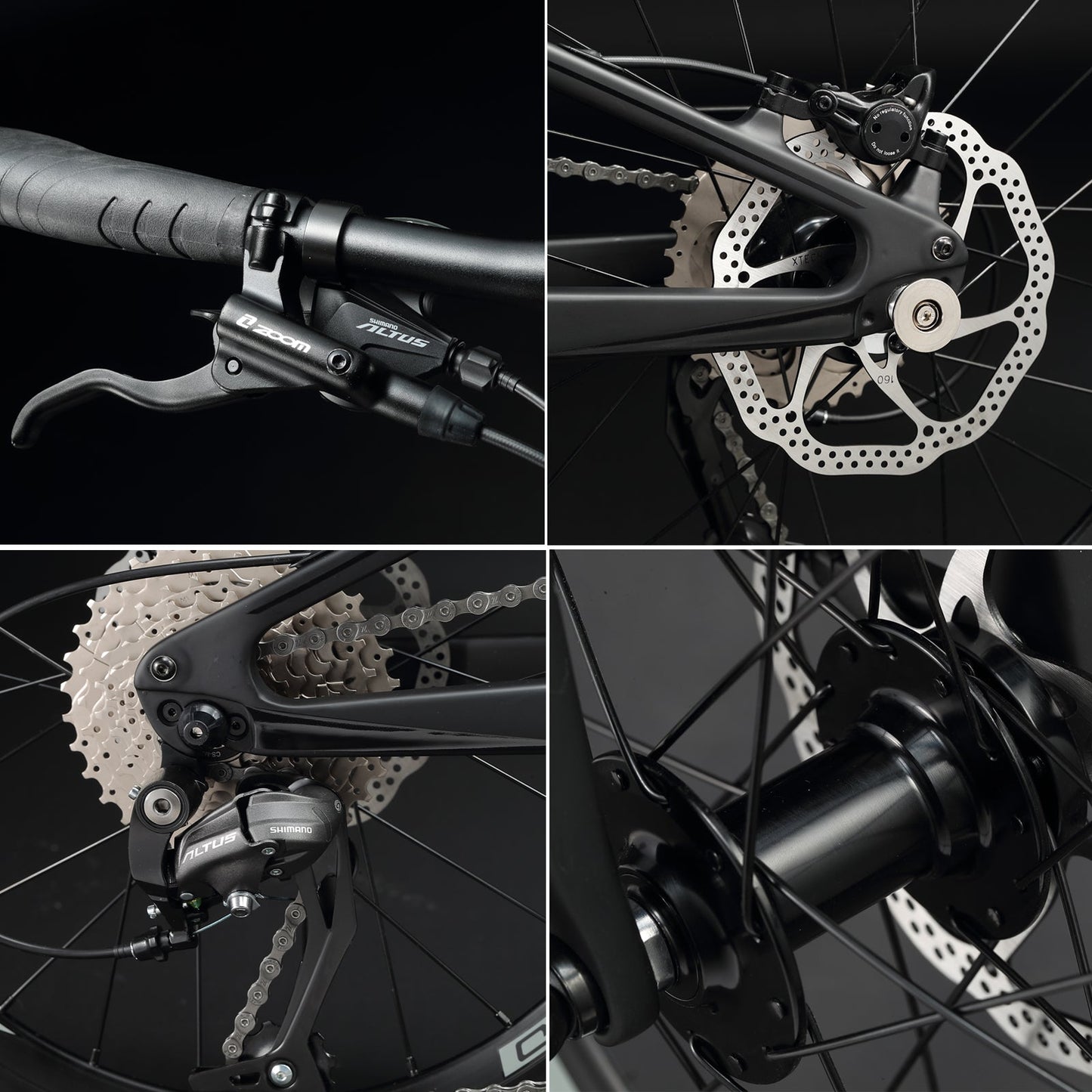 KABON City összecsukható kerékpár Carbon Shimano Altus 9S 20 hüvelykes