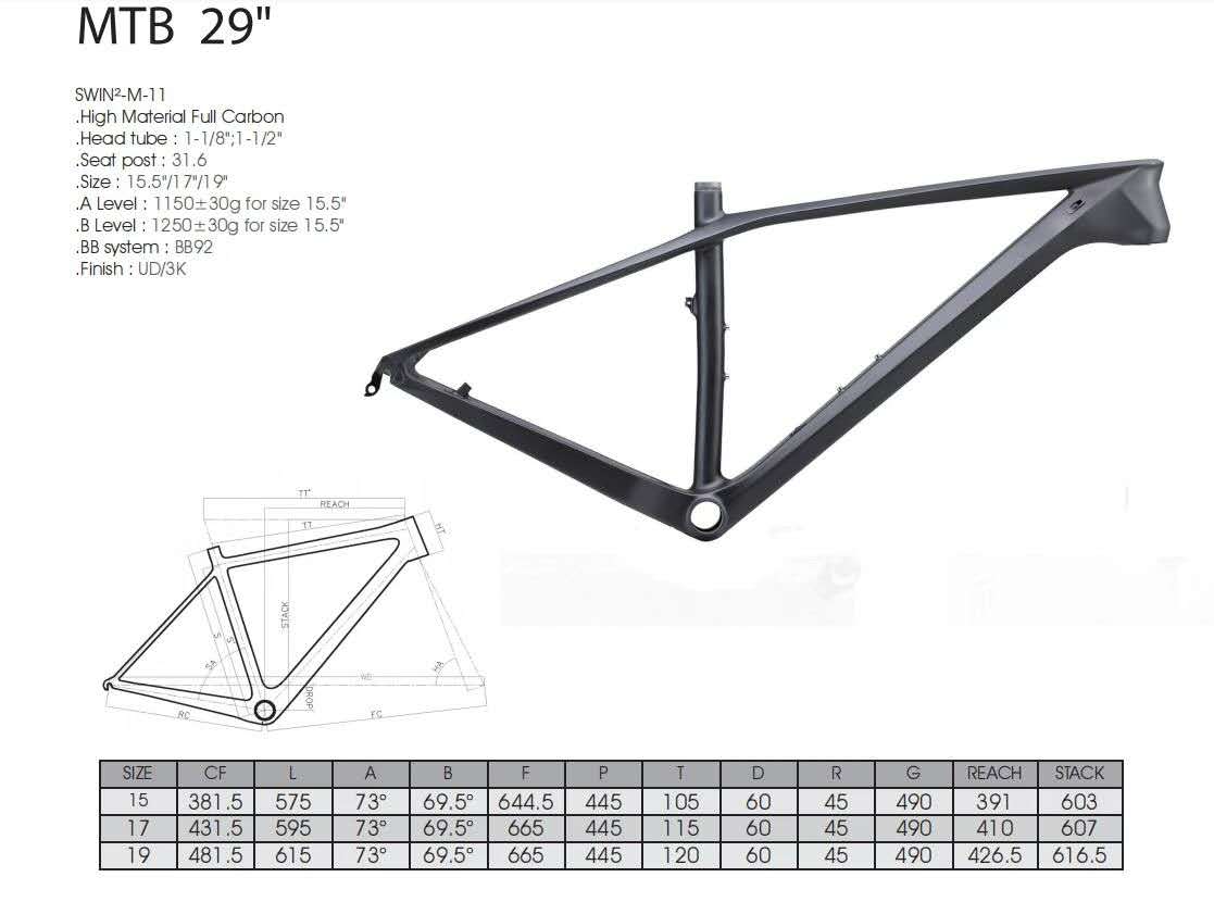 RINOS Gaia4.0 karbon MTB Shimano SLX 12 sebességes FOX Hardtail