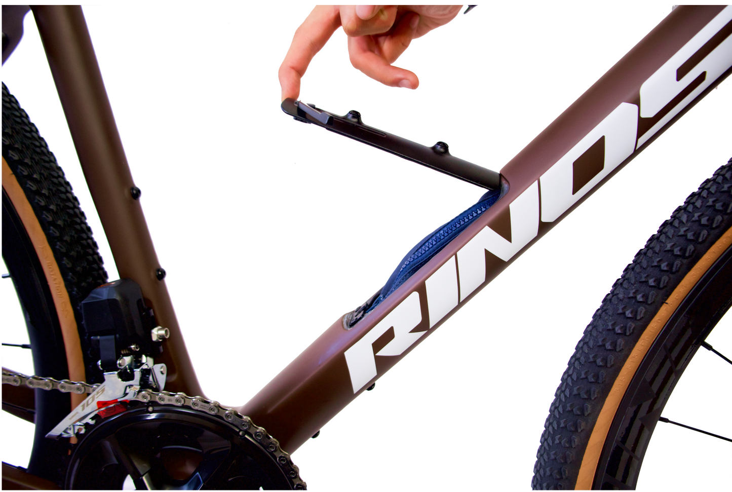 RINOS Karbon Terepgravel Sandman8.0 Shimano 105 Di2 Kávé