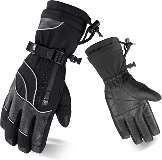 ROCKBROS Winter Gloves Ski Women Férfi Meleg szélálló snowboardozáshoz -20 fok