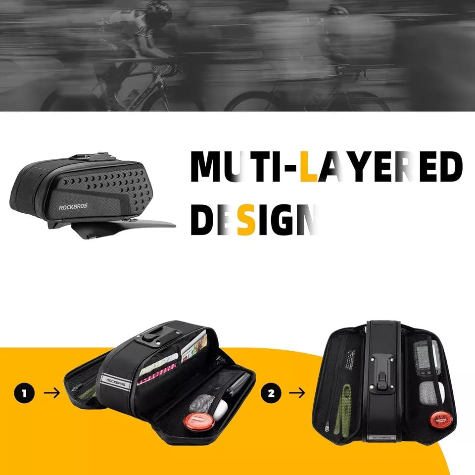 ROCKBROS nyeregtáska kemény héjú kerékpártáska sárvédővel és gyorskioldással
