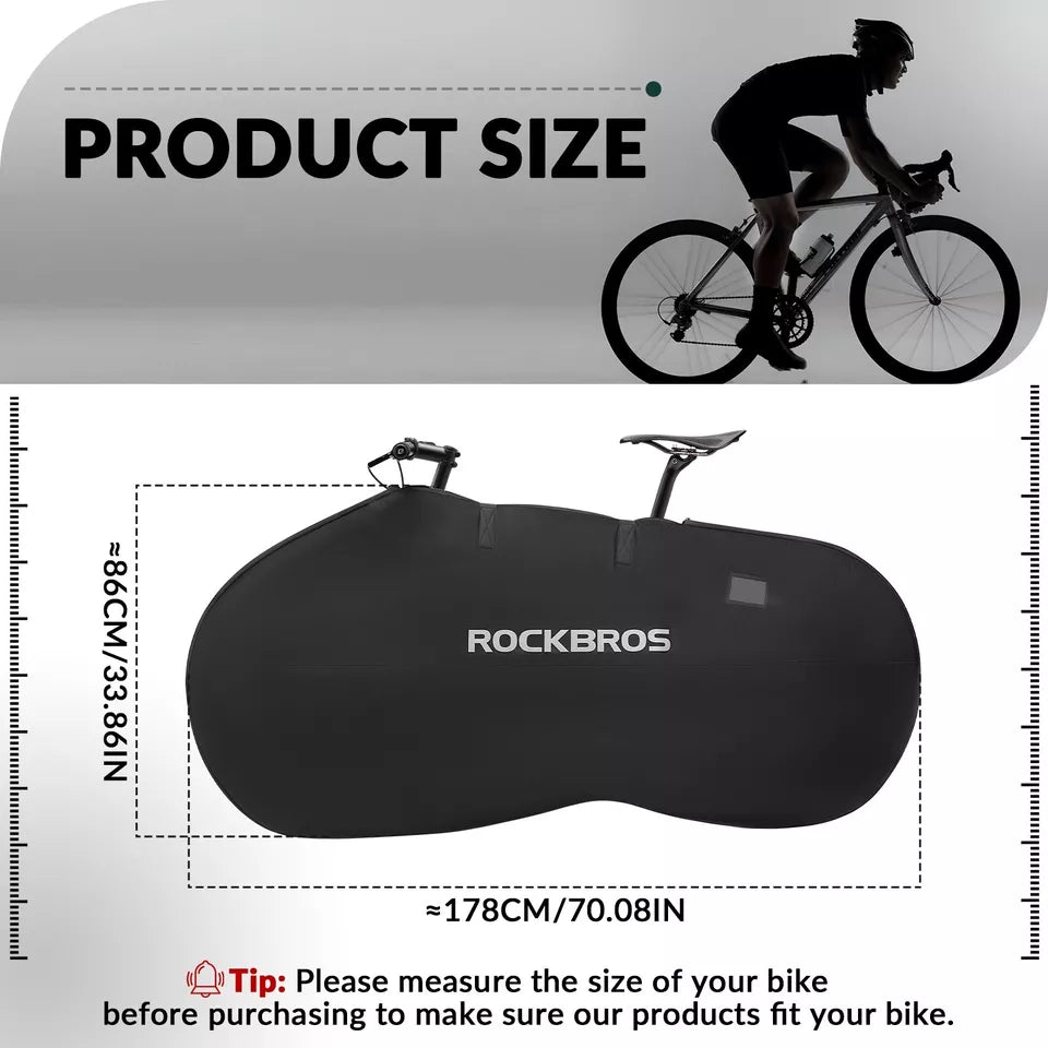 ROCKBROS kerékpárszállító táska 1 kerékpárhoz, maximum 26 hüvelykes tárolótáska MTB