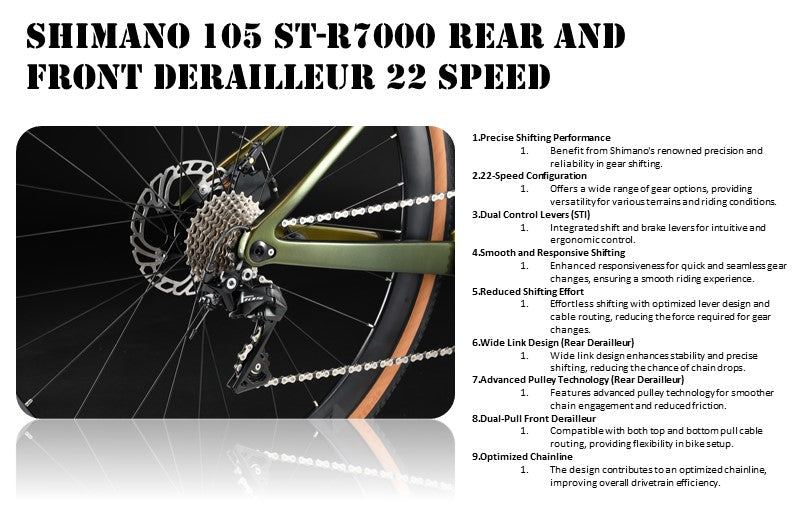 RINOS Karbon Gravel Kerékpár Sandman3.0 Shimano R7000