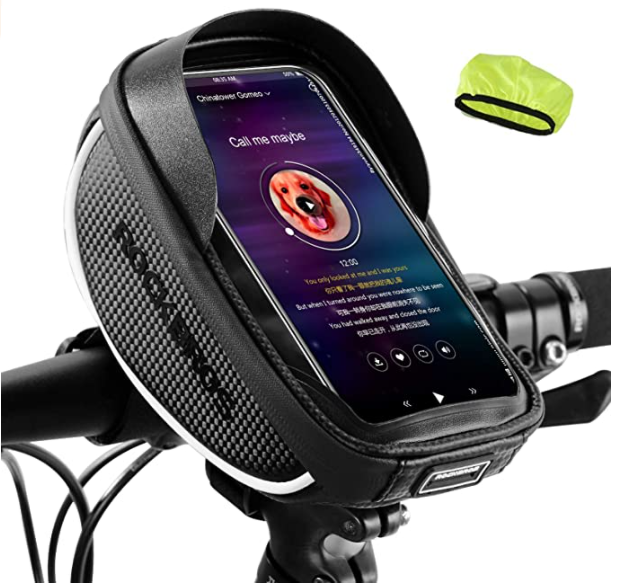 ROCKBROS 010-4BK kerékpár kormánytáska tok mobiltelefonhoz 6,0 hüvelykig