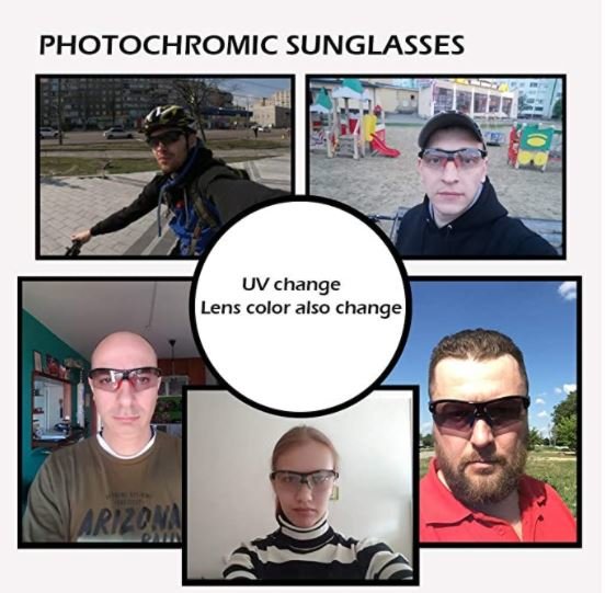 ROCKBROS 10111 kerékpáros napszemüveg Photochromic