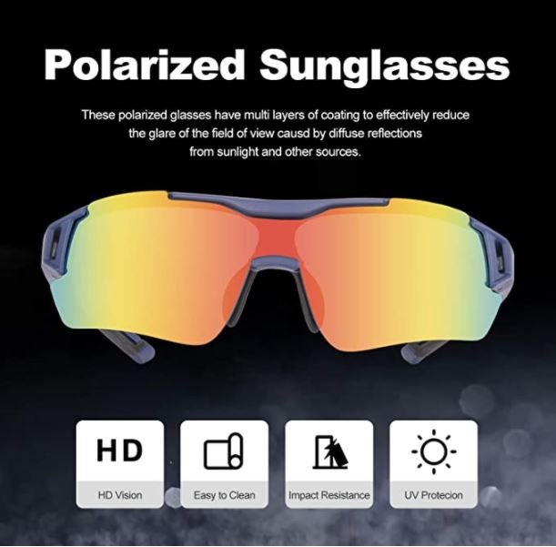 ROCKBROS 10117 Polarizált napszemüveg UV400 Protection Ultra könnyű