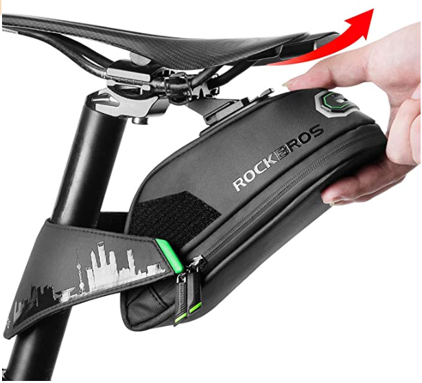ROCKBROS C27 Kerékpáros nyeregtáska Ülőtáska Vízálló fekete 1L/1,5L