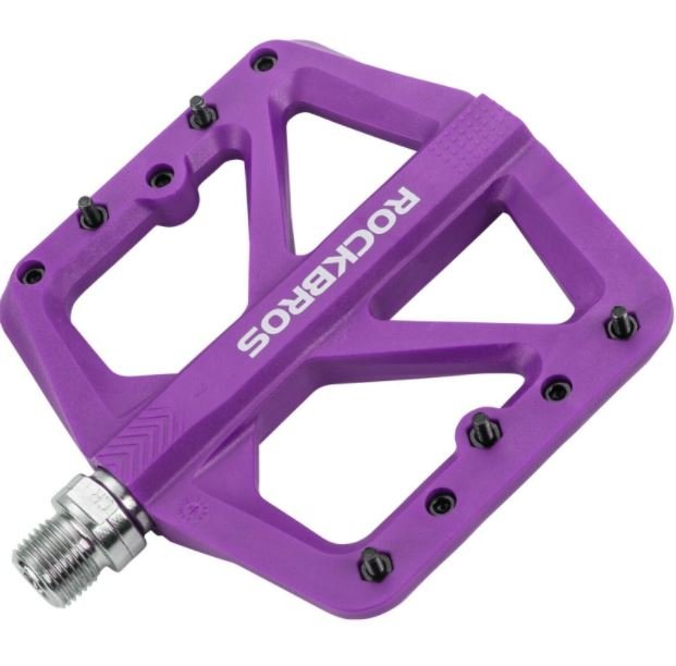 ROCKBROS kerékpár nylon pedálok csúszásmentes MTB lapos pedálok 9/16 hüvelykes 3 lezárt csapágyak