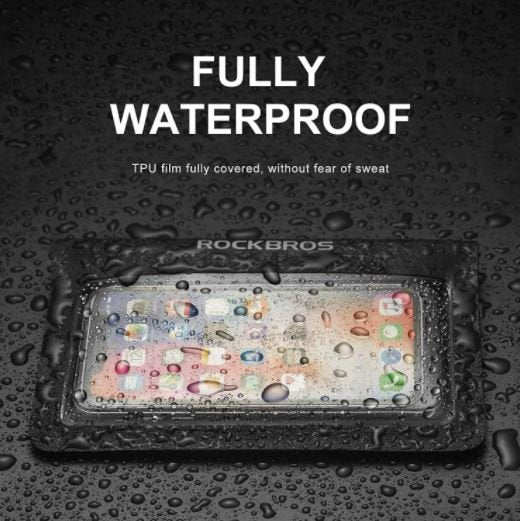 ROCKBROS kerékpáros izzadságfogó görgős edzőgéphez, izzadásgátló, légáteresztő szürke