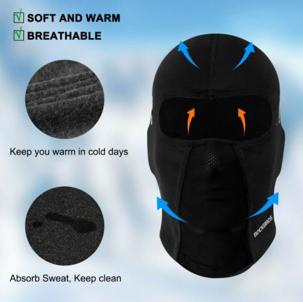 ROCKBROS LF8010 Balaclava maszk kerékpározáshoz 2 típusú