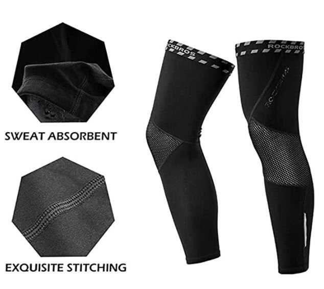 ROCKBROS LKPJ003 Kerékpáros lábmelegítők térdvédők téli S-3XL (1 pár)