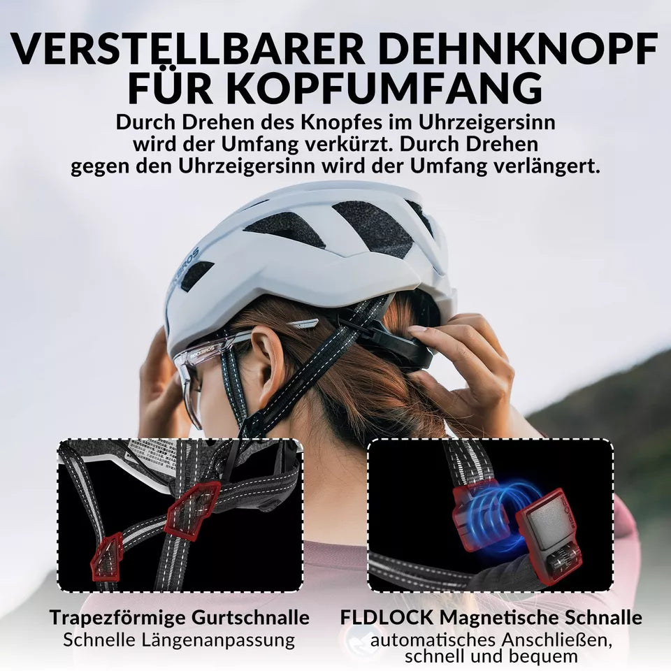 ROCKBROS kerékpáros sisak országúti kerékpár PC + EPS 54-58 cm kerékpáros sisak női férfi lengéscsillapítás
