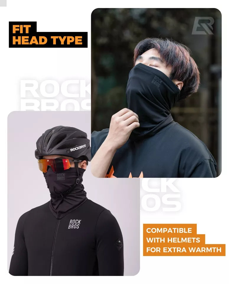 ROCKBROS Half Balaclava Winter Warm Tube Sál Nyak Melegítő Outdoors Unisex