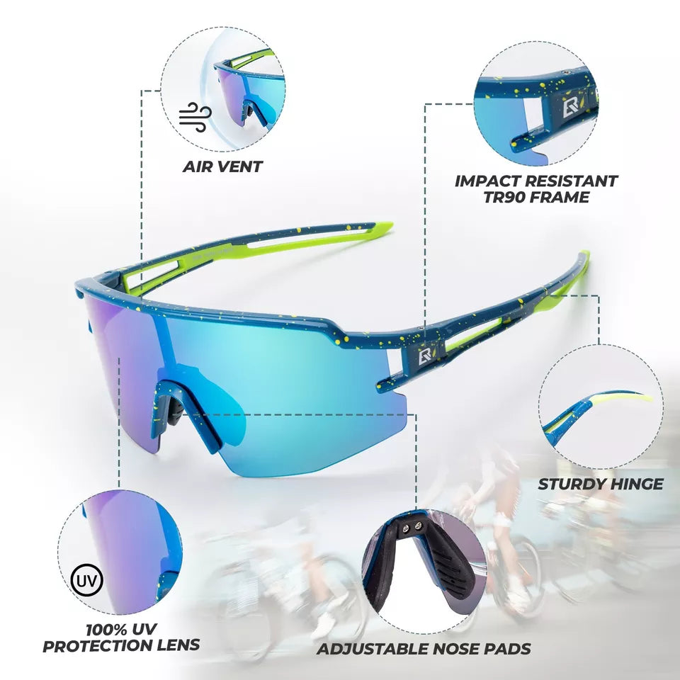 ROCKBROS Polarizált/Fotokróm Napszemüveg Kerékpáros Szemüveg Kerékpár UV400 UNISEX
