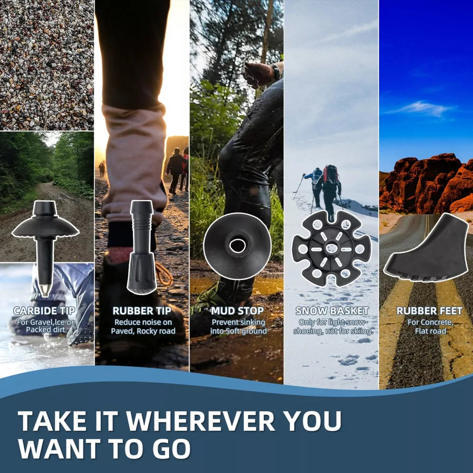 Qunature túrabotok túrabotok 7075 alumínium 130cm