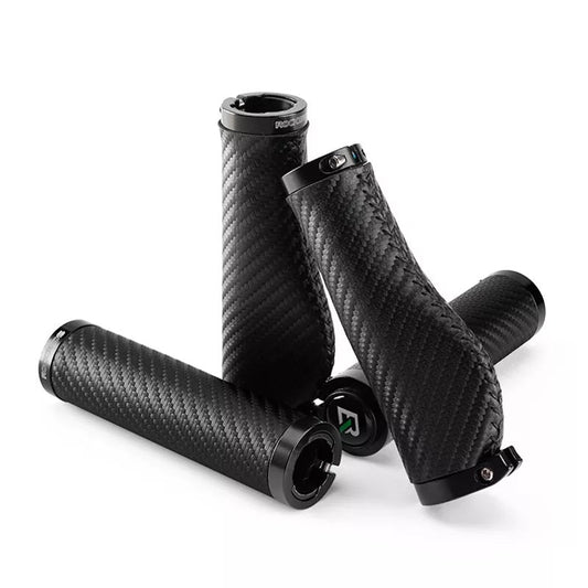 ROCKBROS kerékpár fogantyúk szénmintás kerékpár kormányrúd markolat kettős zár 22,2 mm