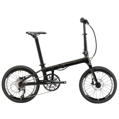 KABON City összecsukható bike karbon Shimano Altus 9S 20 colos karbon kerekekkel