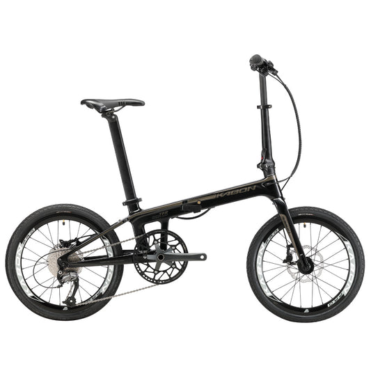 KABON City összecsukható bike karbon Shimano Altus 9S 20 colos karbon kerekekkel