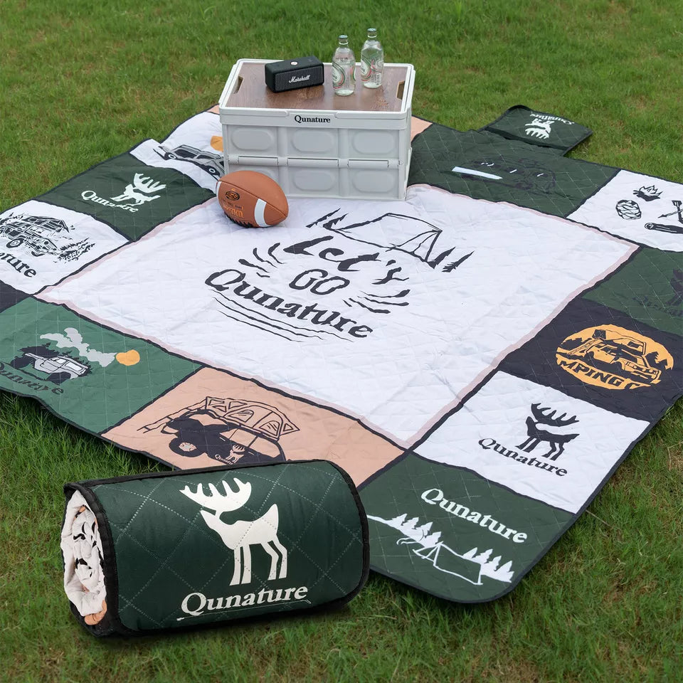 Qunature piknik takaró 200x200 cm kemping takaró piknik szőnyeg kültéri vízálló