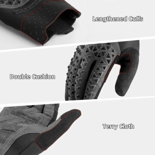 ROCKBROS Mountain Bike kesztyű Kerékpáros kesztyű Érintőképernyős SBR M-XXL Unisex