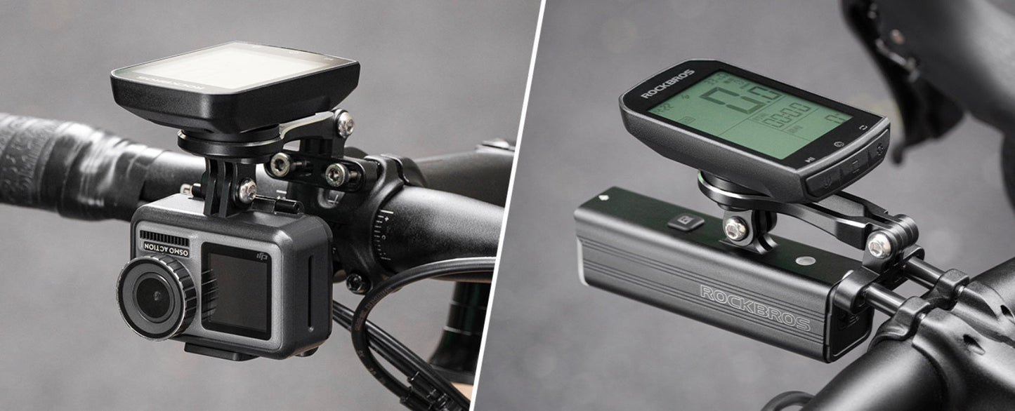 ROCKBROS kerékpáros számítógép tartó Garmin Bryton Wahoo GPS kormánytartó alumíniumhoz