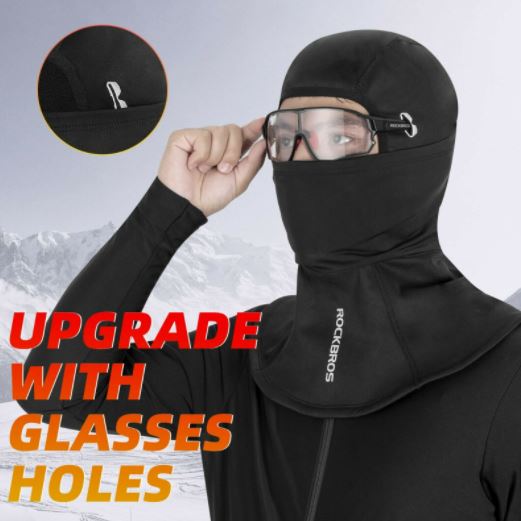ROCKBROS Balaclava motorkerékpárhoz téli balaclava meleg kerékpározáshoz