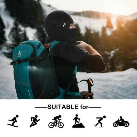 ROCKBROS Balaclava motorkerékpárhoz téli balaclava meleg kerékpározáshoz