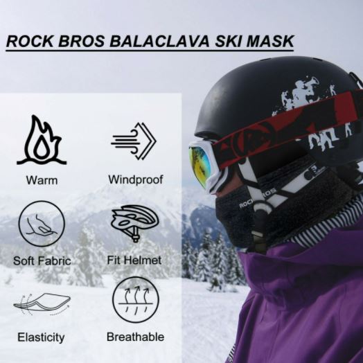 ROCKBROS Balaclava kerékpár/motor őszi tél szabadtéri sportokhoz