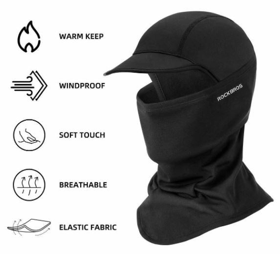 ROCKBROS Winter Balaclava Mask Warm Cap Hat Motoros maszk