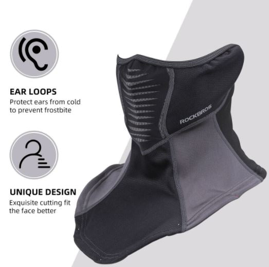 ROCKBROS Téli balaclava motorkerékpár félálarc balaclava bandana kerékpár kültéri