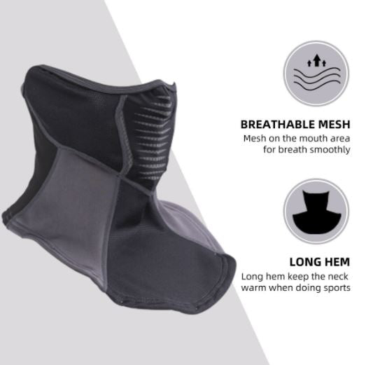 ROCKBROS Téli balaclava motorkerékpár félálarc balaclava bandana kerékpár kültéri