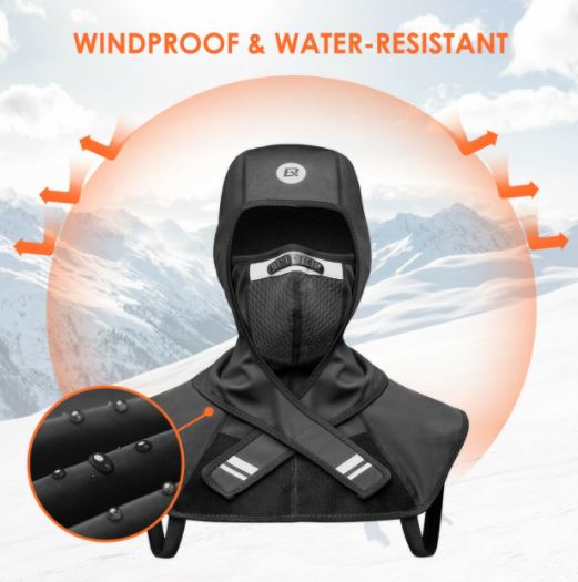 ROCKBROS Balaclava Winter Mask Polár Símaszk Szélálló Motorkerékpár kerékpározás