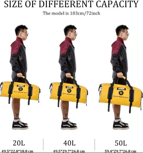 ROCKBROS motoros táska vízálló nyeregtáska 20L/40L csomagtartó táska PVC