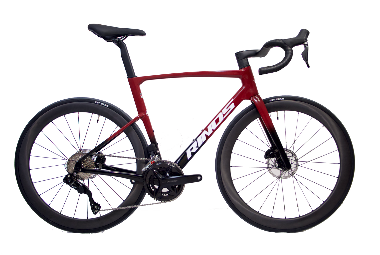 RINOS Karbon Országúti Kerékpár Odin 6.1 Shimano 105 Di2, 24 sebesség