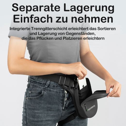 ROCKBROS Fanny Pack vízálló deréktáska többfunkciós lábtáska motorkerékpár