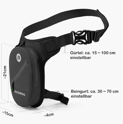 ROCKBROS Fanny Pack vízálló deréktáska többfunkciós lábtáska motorkerékpár