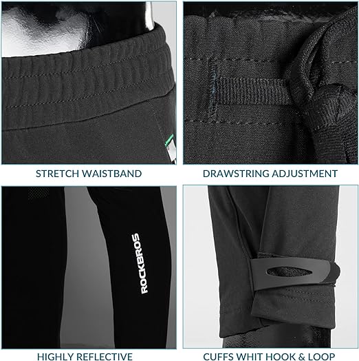 ROCKBROS kerékpáros rövidnadrág szélálló hosszú nadrág Sport kerékpáros rövidnadrág európai méretű M-4XL
