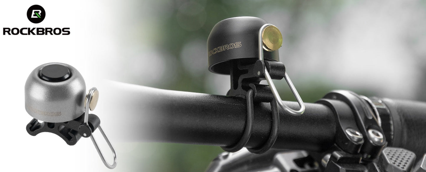 ROCKBROS kerékpár csengő kormány klasszikus, mountain bike retro kerékpár csengő hangos csengő kerékpár réz bicikli csengő 22-34 mm-hez