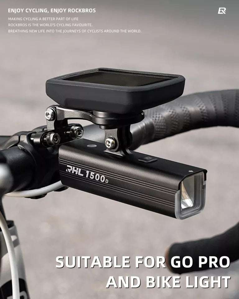 ROCKBROS kerékpáros számítógép tartó Garmin Bryton Wahoo GPS kormánytartó alumíniumhoz
